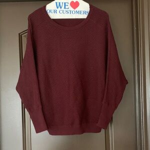 Tahari (medium) Deep Red Crew Neck Sweater